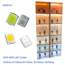 SMD High Power LED Light, Factory Outlet, 2835 Branco e Branco Quente, 18V, 9V, 6V, 3V, 1W, 0.2W, 0.3W, 0.5W, 1000PCs