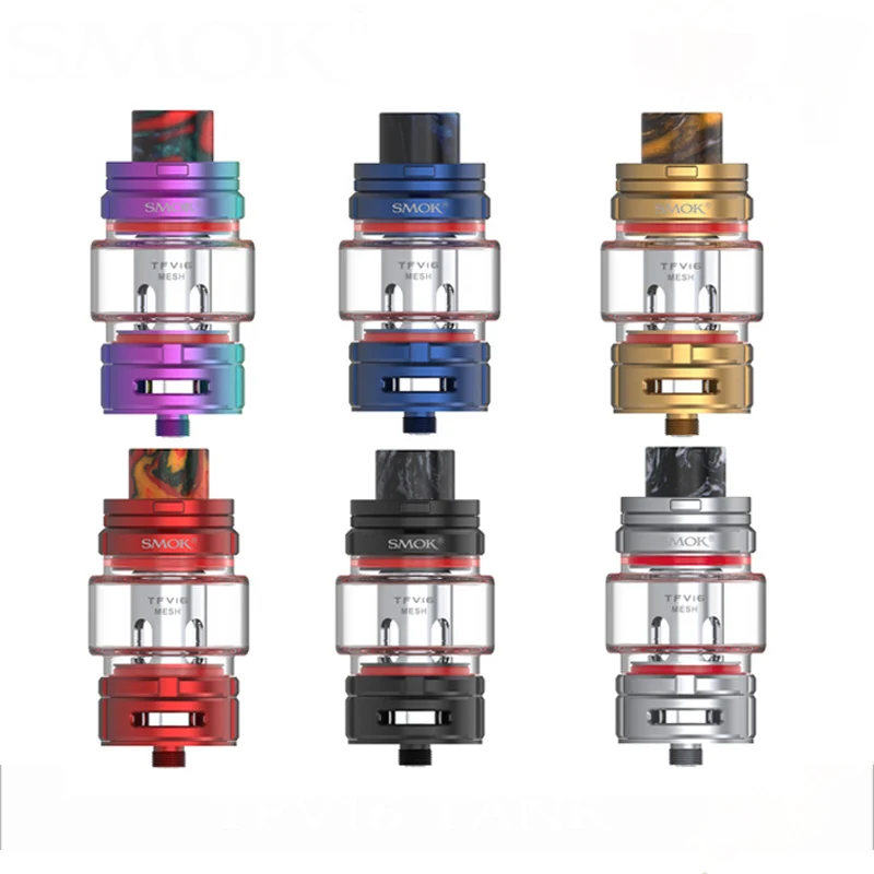 Original SMOK TFV16 Tank 9ml 510 thread Electronic Cigarette Atomizer with TFV 16 Mesh Coil Vaporizer For Morph Box MOD Vape