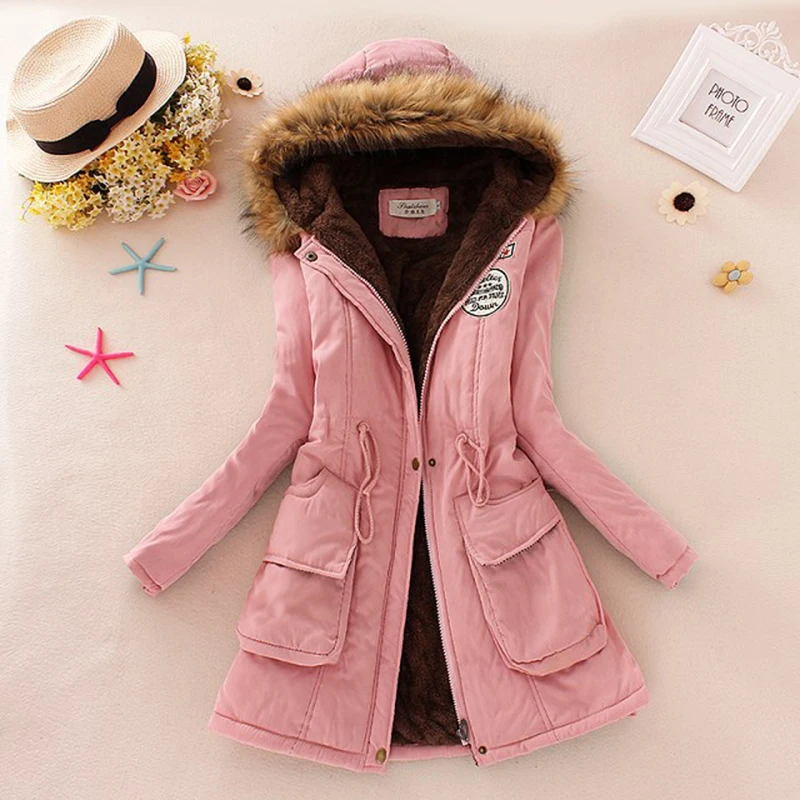 Winter Jacket Women 2020 New Winter Womens Parka Casual Outwear Military Hooded Coat Fur Coats Manteau Femme Woman Clothes CC001