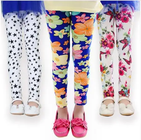 

Spring Autumn Childrens' Wear Girls' Milk Threaded Pants Slim Girls Leggings