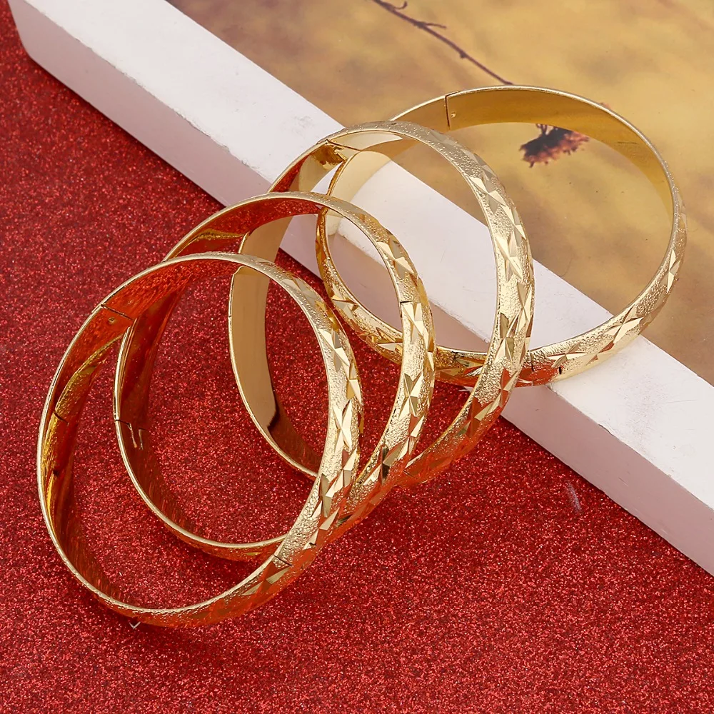 Gold Bangle Dubai Bride Wedding Ethiopian Bracelet