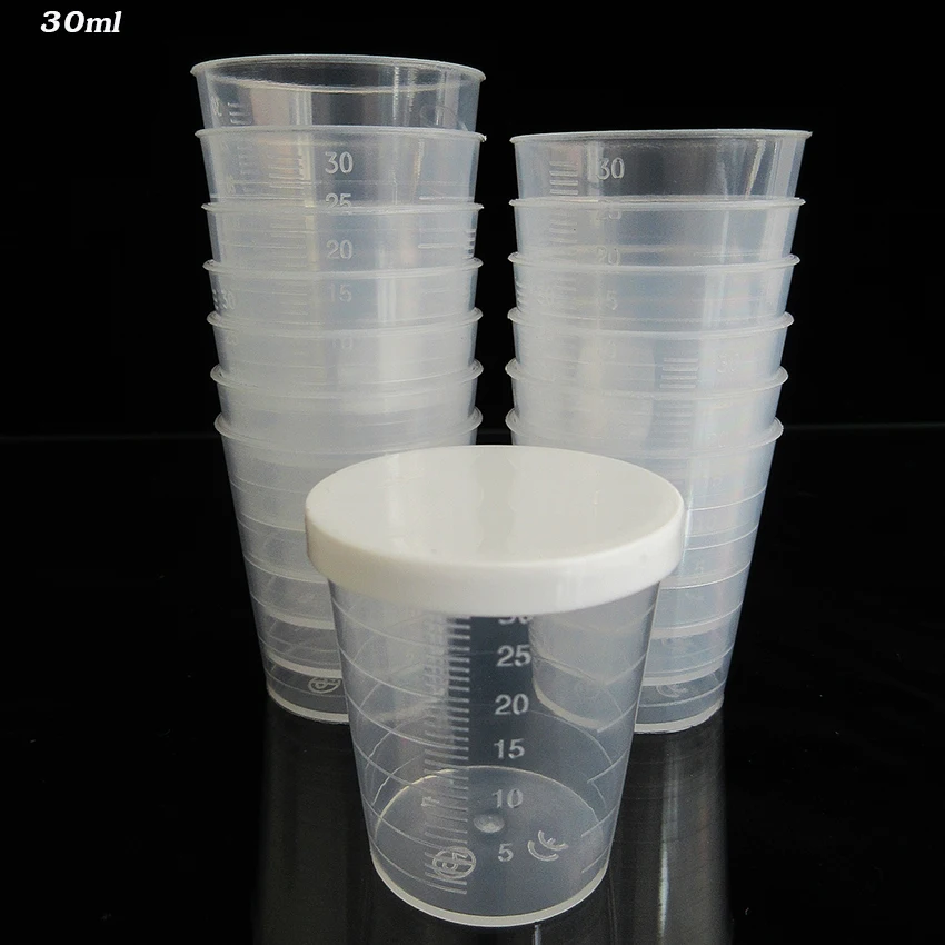 30ML Plastic Measuring cup,Measure Jup Pour Spout Surface,Kitchen Laboratory Use,Scale Transparent Cooking Tool,Graduation Cup