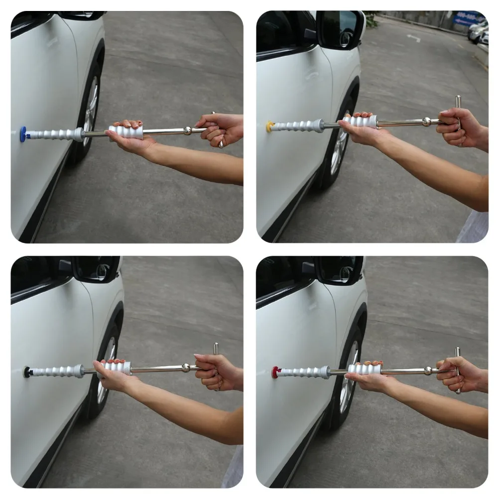 PDR Tools Reverse Hammer Car Body Paintless Dent Repair Tool Set Dent Puller Slide Hammer Fungi Suction Cup for Remove Dent Hail