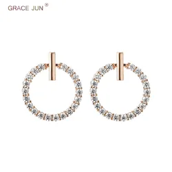 Hot Sale Clip on Earrings Without Piercing for Women Luxury Fashion Rhinestone Cushion Earrings Needn't Ear Hole Earrings New