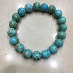 Customize Genuine Turquoise Bracelet Original Gemstone Pattern Natural Stone Jewelry for Daily Party Wedding Masquerade