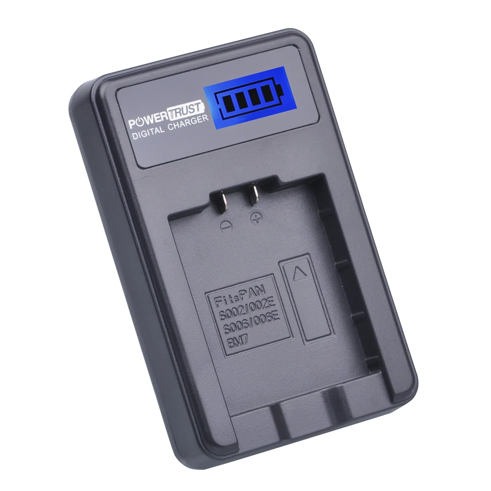 PowerTrust 1Pc CGA-S006 CGR CGA S006E S006A S006 Batterij + LCD USB Charger voor Panasonic DMC FZ7 FZ8 FZ18 FZ28 FZ30 FZ35 Camera
