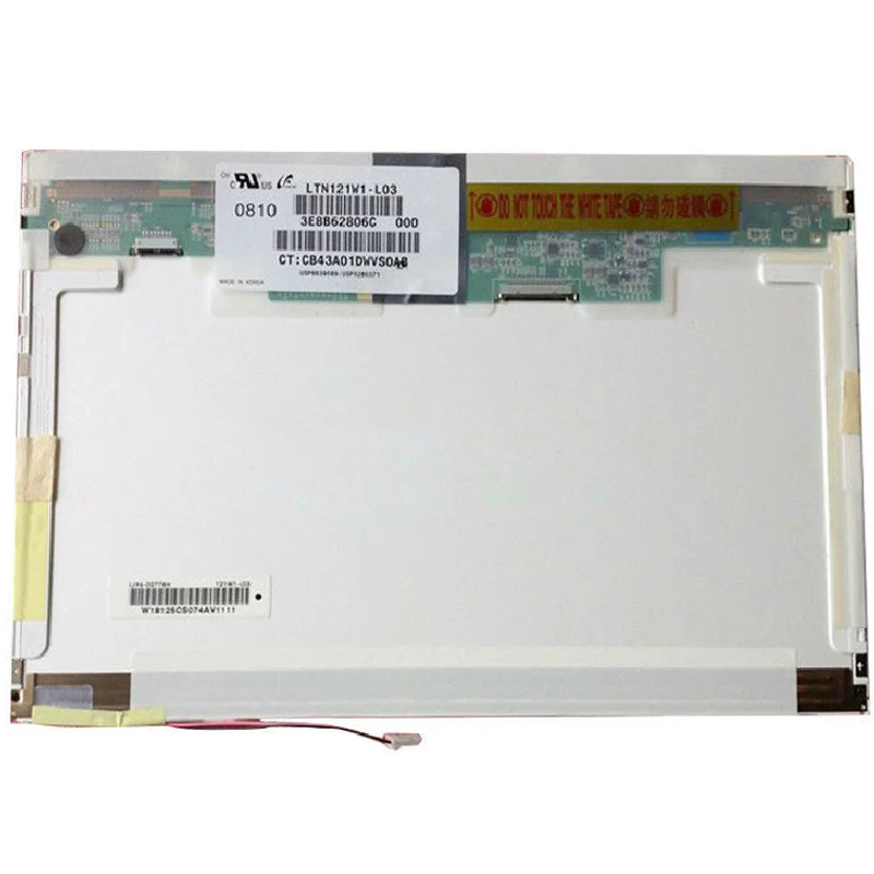 

12.1'' laptop lcd screen LTN121W1-L03 CLAA121WA01A LTN121AT02 HT121WX2-103 B121EW03 LTD121EWVB B121EW02 1280 * 800 CCFL 20PIN