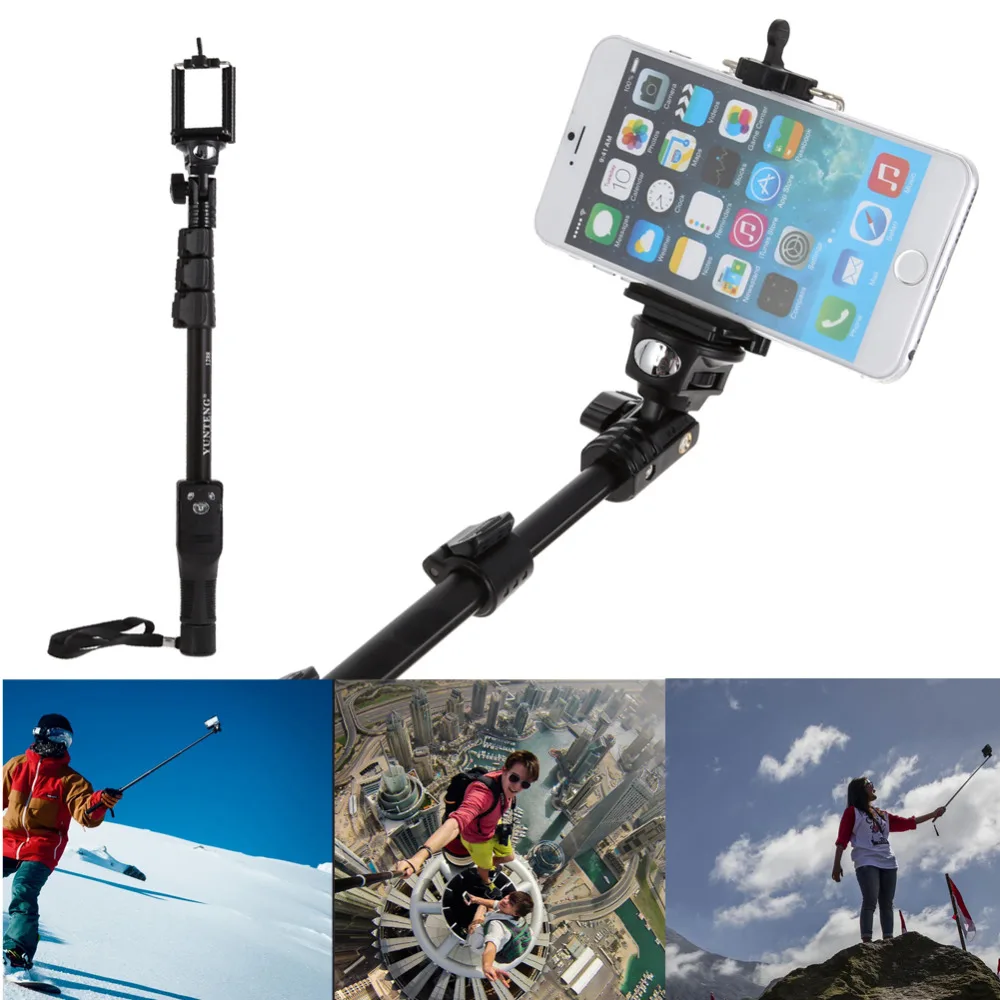 YUNTENG YT-1288 Selfie stick mobile phone shot for iphone Huawei xiaomi Bluetooth remote control device live tripod bracket