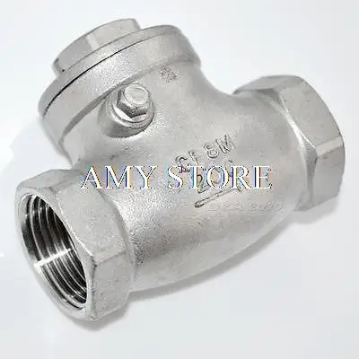 

New 1/2" Female BSPP 304 Stainless Steel Swing Check Valve WOG 200PSI PN16 SS304 SUS304