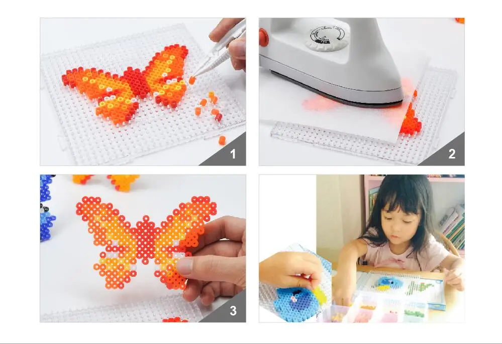 ARTKAL 1000 hạt (S136-S159) Midi S-5mm perler beads hama hạt cầu chì DIY đồ chơi giáo dục