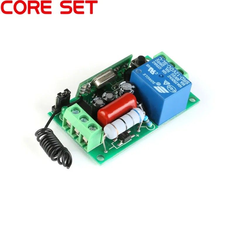 220V Remote Control Module Wireless Relay Switch DIY Electrical Remote Control Receiver Switches 1/2 CH DC220V AC220V RF 315MHz