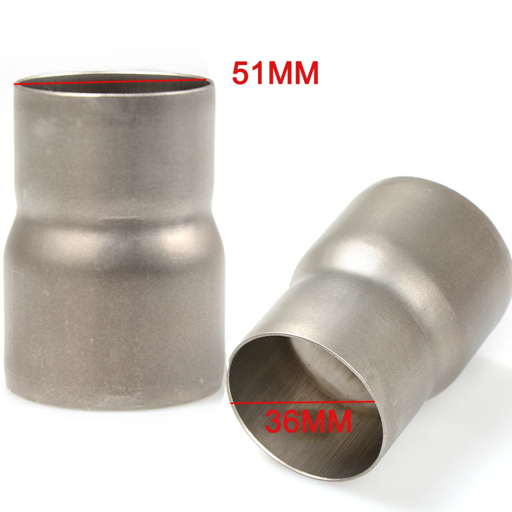 60MM to 51MM Exhaust Adapter Reducer Connector Pipe Tube FOR KAWASAKI 500 KX 450 KLX250 KLX450R KLR650 z250sl z300 ZX10R ZX9R