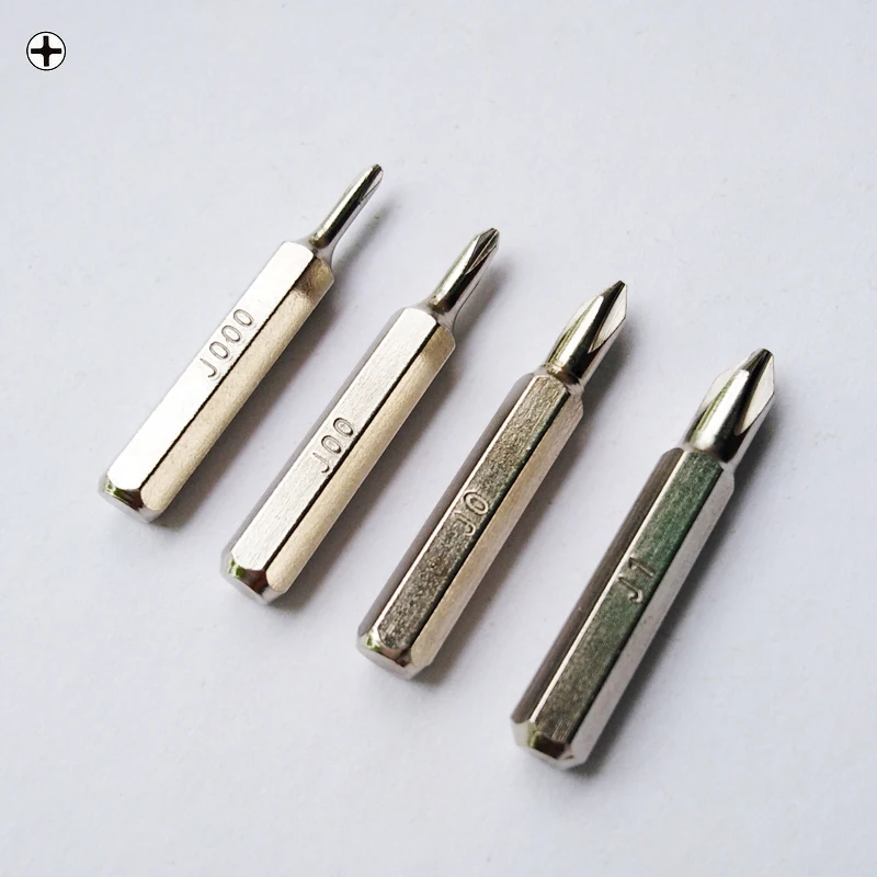 CRV Phillips Bit J000/J00/J0/J1 4mm zestaw wkrętaków naprawa dla Apple iPhone, 50 zestawów/partia
