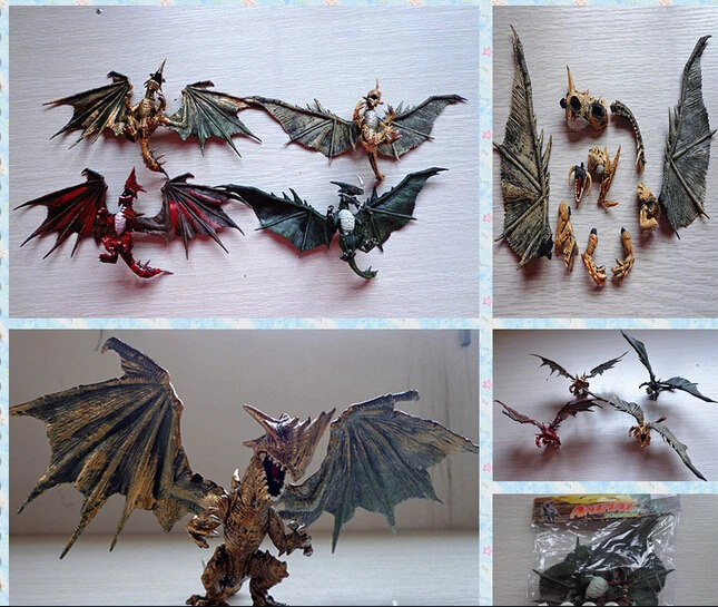 1pcs DIY dragons toy education toy with wings classic toys for children gifts dinosaur action figures free shipping