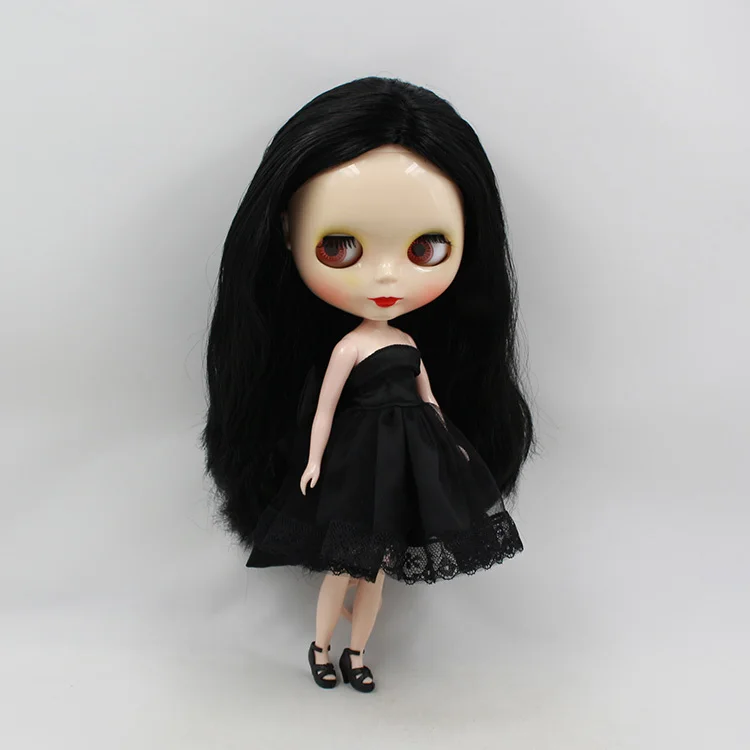 Nude blyth Doll ,black hair  Fashion doll ,Factory doll Suitable For Girls white skin