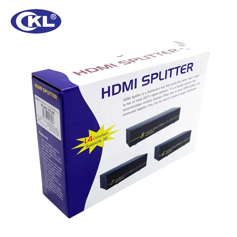 CKL HD-98 عالية الجودة 1*8 8 ميناء مقسم الوصلات البينية متعددة الوسائط وعالية الوضوح (HDMI) دعم 1.4 فولت 3D 1080 وعاء ل شاشة كمبيوتر شخصي HDTV