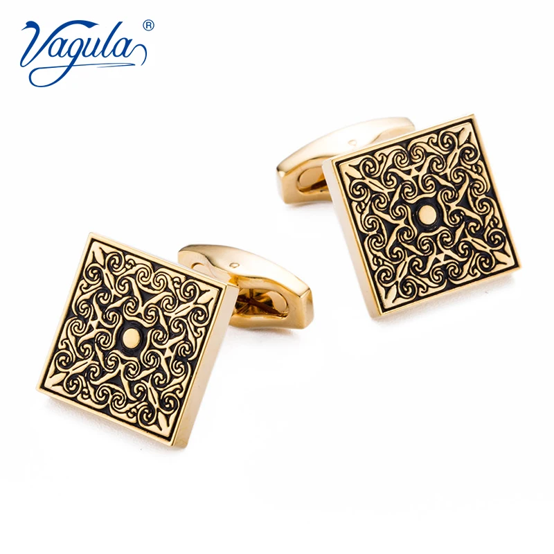 

VAGULA High Quality Cufflinks Wedding Suit Shirt Buttons Gemelos Stylish Rose Cuff links 10161