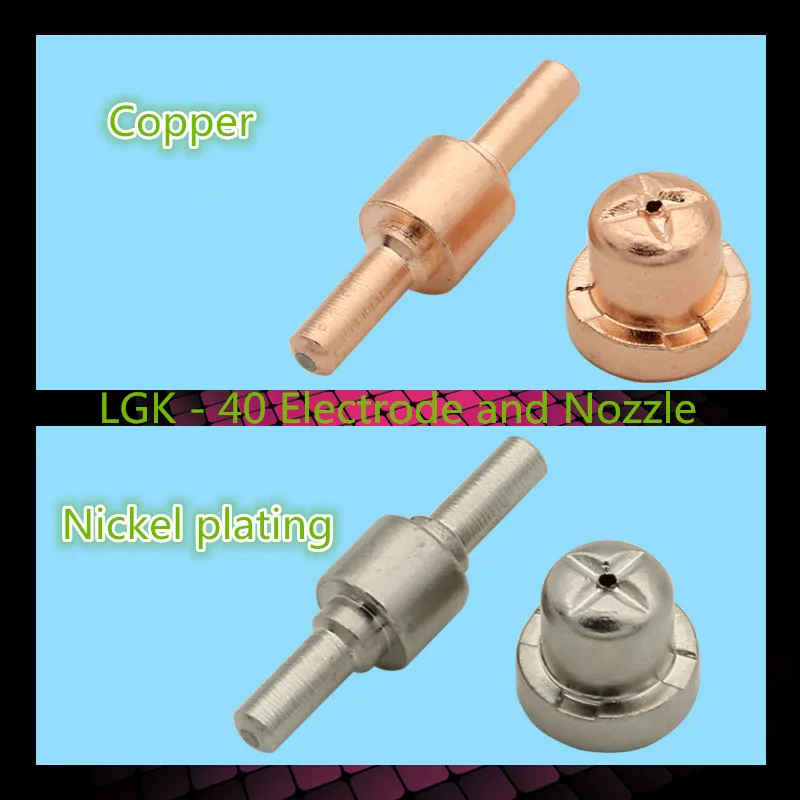 1PCS  YT334  LGK - 40 Electrode and Nozzle Copper   Standard  Plasma cutting accessories  PT-31    Free Shipping