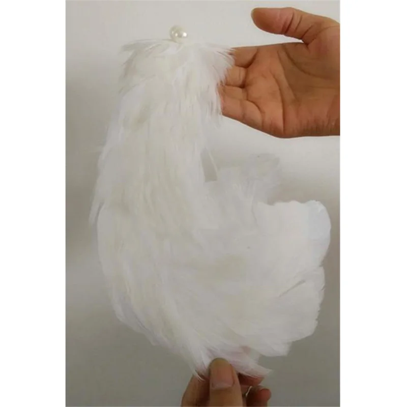 Woemn Swan Lake Ballet Feather Headwear Hand Made, Prince Beads White Feather Headband For Tutu Ballet Retail Wholesale HDE426