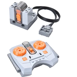 Variable Speed Remote Control Power Machinery Wireless Remote Receiver Battery Box Switch Building Blocks Toys Compatible 8879
