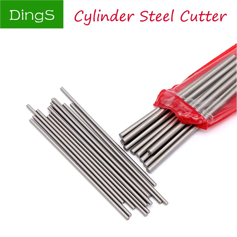 10pcs Super Hard High Speed Steel 1 to 4mm Diameter Wood Carving Knife Cylinder Steel Bar Round Cutter Woodworking Seal 100mm