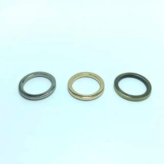 

1 1/2 Inch (38mm) Metal Flat O Rings Silver