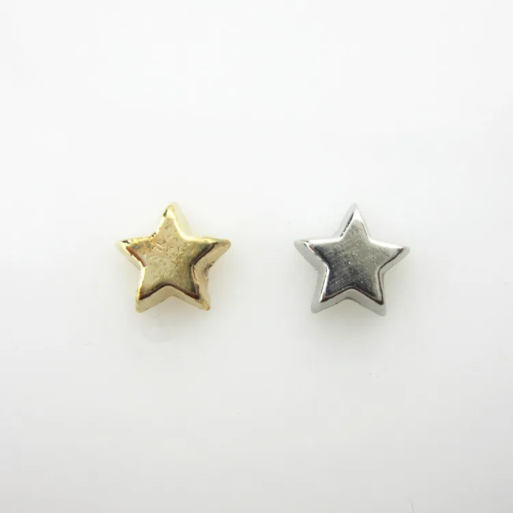 100pcs/lot Mix Color Star Floating Charms Living Glass Memory Lockets Floating Charm DIY Jewelry (per 50pcs)