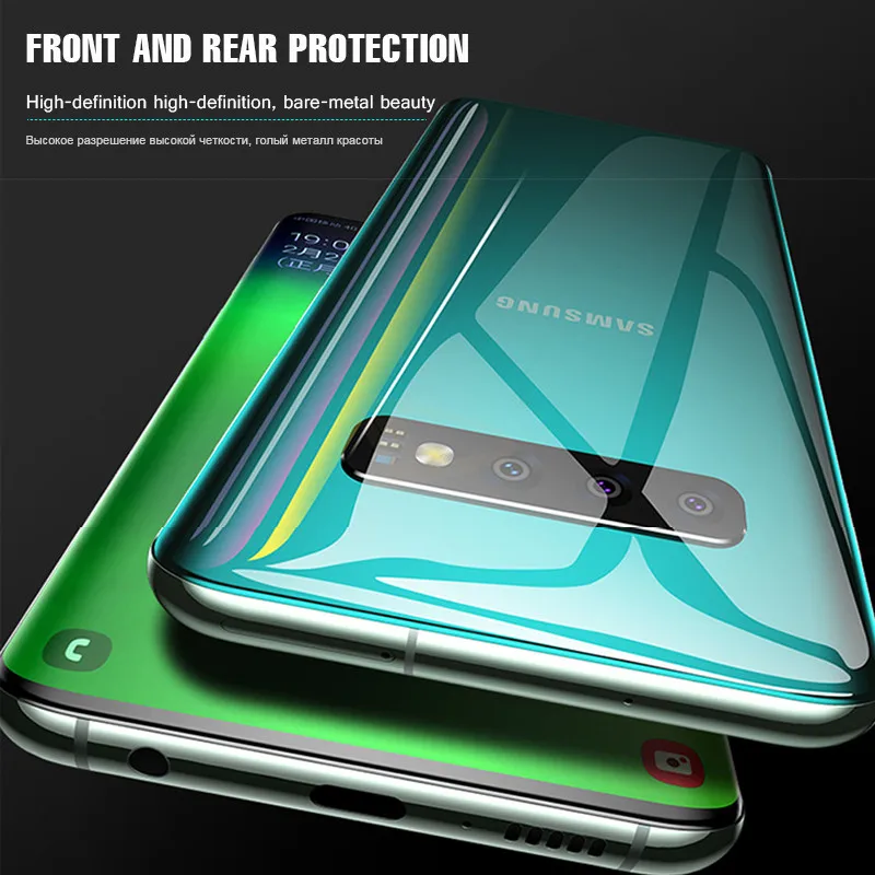 3Pcs Soft Clear Hydrogel Film for Samsung Galaxy S23 S22 S21 S20 S10 S9 S8 Note 8 9 10 Plus 20 Ultra Front Back Screen Protector