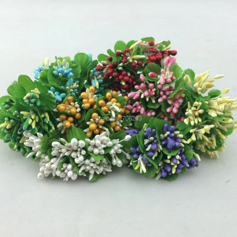 100pcs/lot Mulberry  foam artificial flowers Chistmas wedding Decoration Scrapbooking artificial flowers /Wedding /party decor