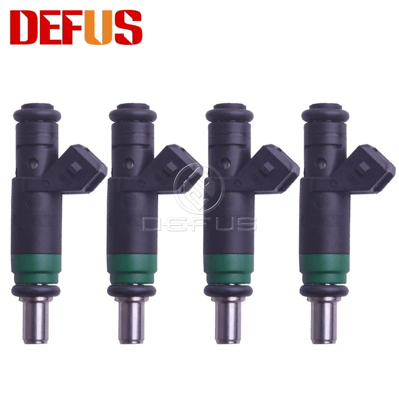 DEFUS 4PCS OEM 98MF-BC Fuel Injector For Ford Focus Fiesta Fusion C-Max B-Max 1.25 1.4 1.6 98-04 0280158200 1429840 Nozzle New