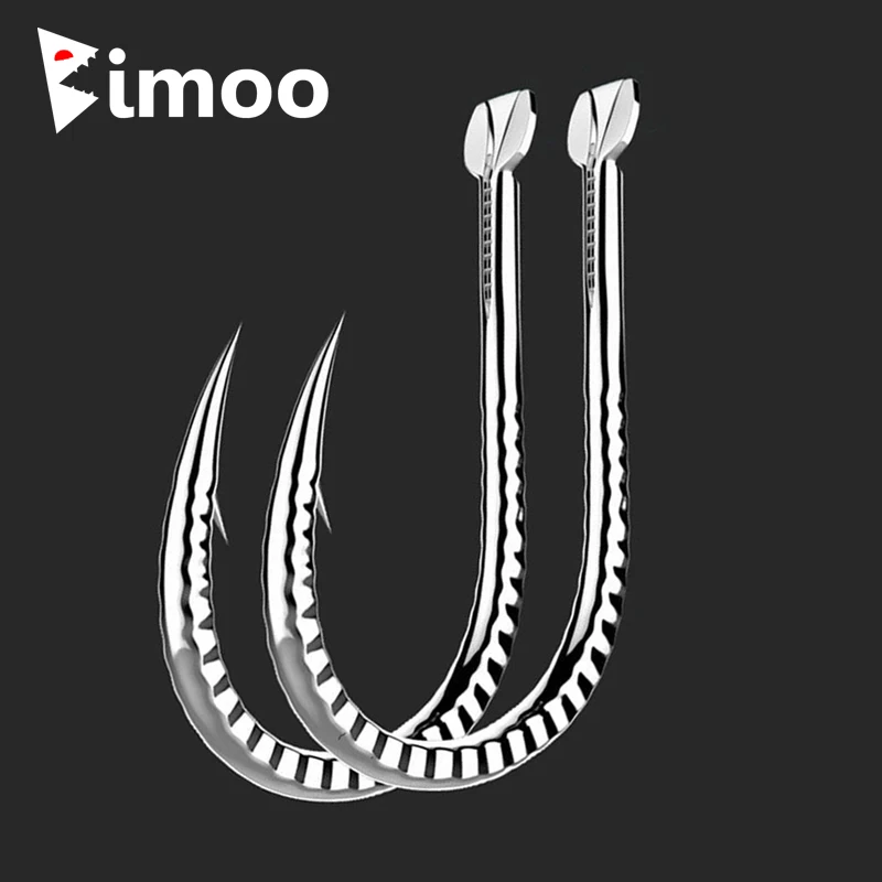 

Bimoo Прочный Крючок для ловли карпа в форме стрекозы серебристого цвета, 20 шт., размер #1 ~ #13