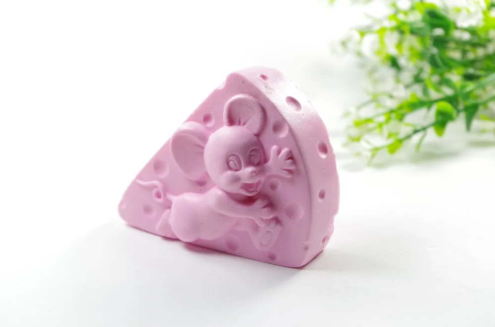 Cake shape Mouse Mould Craft Art Silicone 3D Soap Mold Craft Molds DIY Handmade Candle Molds S404