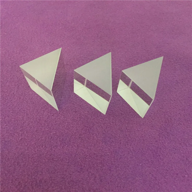 Optical prism / Aluminized film / 10x10x10mm / Total reflection isometric right angle / For testing / Size can be customized