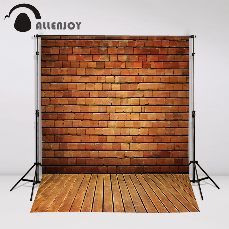 photography backdrops Red brick wall neatly arranged wood brick wall backgrounds for photo studio