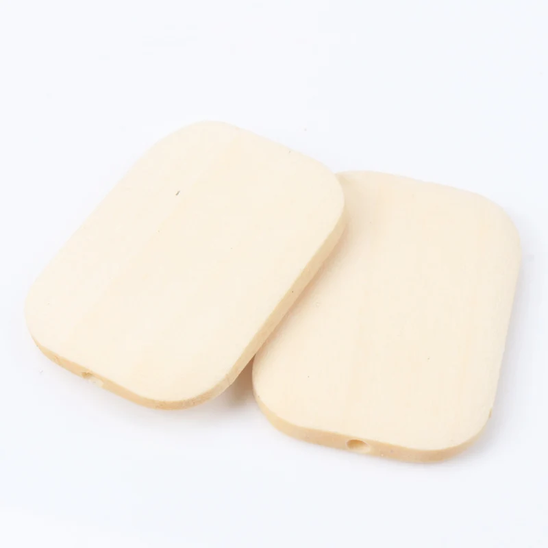 5Pcs Natural Slice of bread Wooden Round Loose Spacer Beads for Jewelry Making Diy 27x37mm 2018 New KL134
