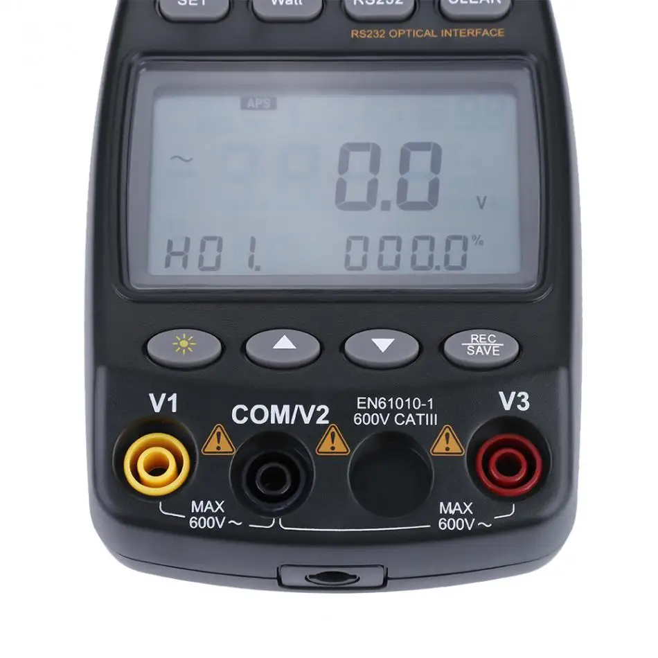 Imagem -04 - Peakmeter-true Rms Clamp Medidor de Energia Multifunções Harmonic Power Tester Kit Multifunções Medidores Ms2205 6000 Contagens