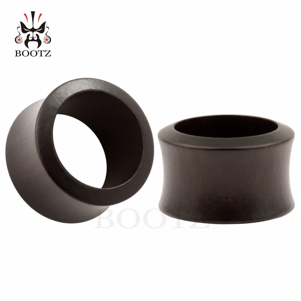 Imagem -02 - Preço por Atacado Orelha Piercing Calibres Macas Ebony Madeira Túnel Plugues de Carne Expansores Corpo Jóias Brincos Moda Presente 54 Peças