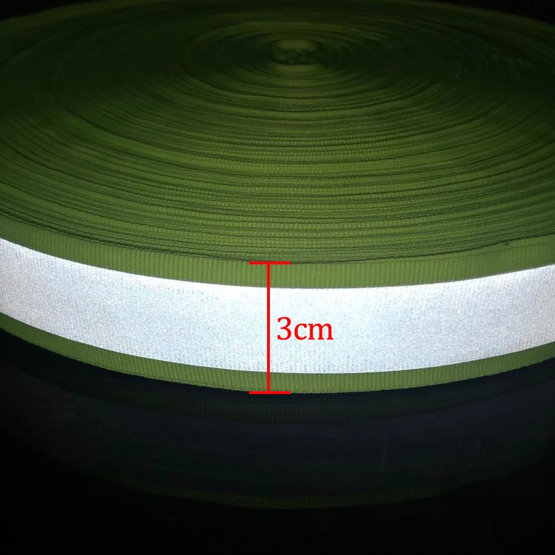 3M  Fluorescent yellow warning tape for Safety sewing on Clothes