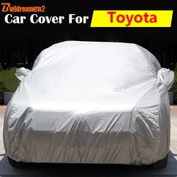 Buildreamen2 Car Cover Outdoor Anti-UV Sun Snow Rain Resistant Cover For Toyota RAV4 Corolla Crown Passo Avalon Venza Century