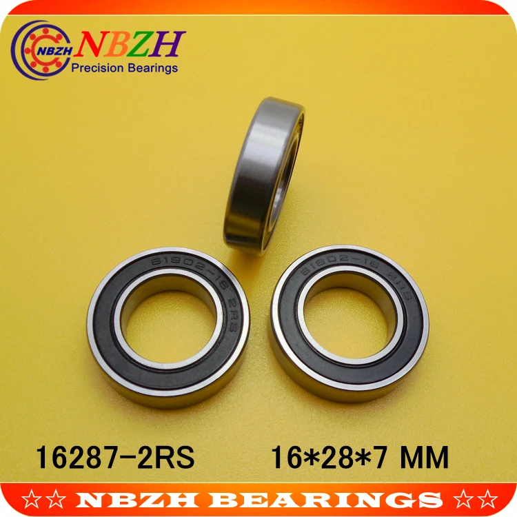 NBZH Bearing free Shipping  200 Pcs /Lot  Bicycle Wheel Bearing Repair Parts 16287-2RS 16*28*7 Mm