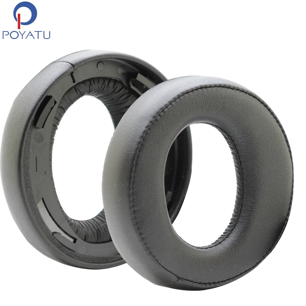 Poyatu Earpads dla SONY Gold bezprzewodowe słuchawki gamingowe Stereo PS3 PS4 7.1 wymienne poduszeczki do słuchawek poduszki kubki pokrywa naprawa części
