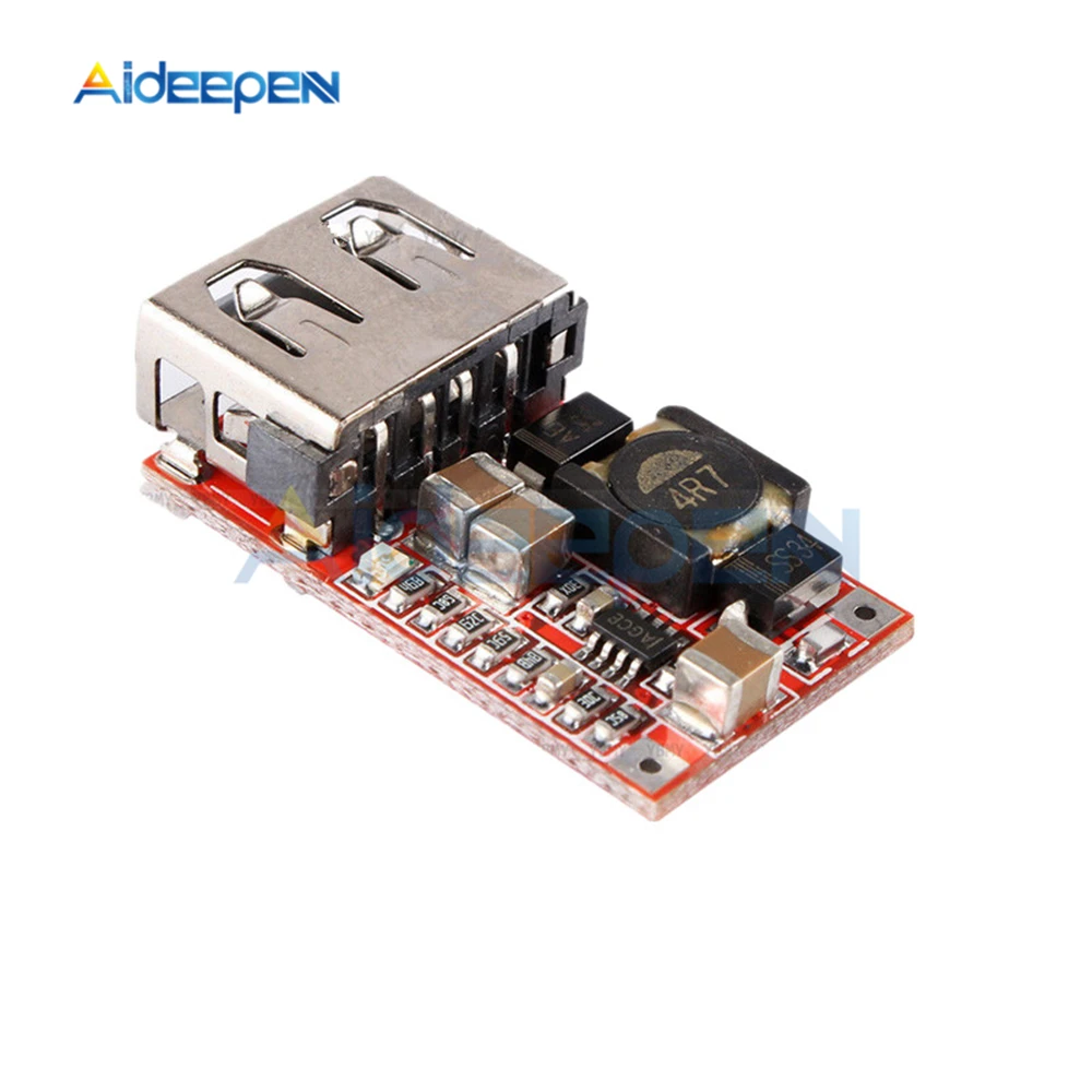 5Pcs 6-24V 12V/24V Naar 5V 3A Auto Usb Lader Module DC-DC buck Step Down Converter Power Supply Module