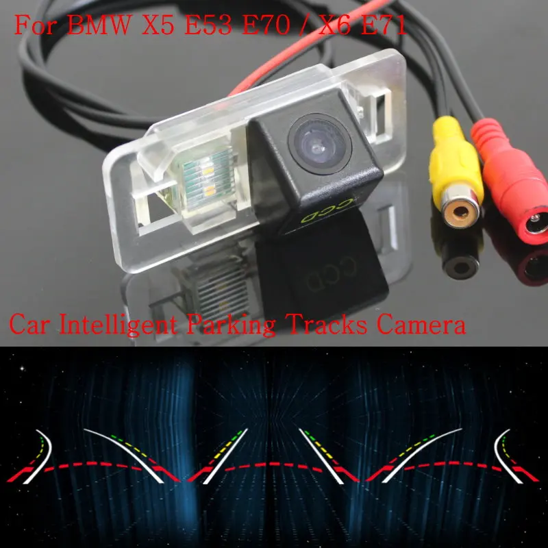 

Car Intelligent Parking Tracks Trajectory Camera FOR BMW X5 E53 E70 / X6 E71 Car Back up Reverse Camera Rear View Camera HD CCD