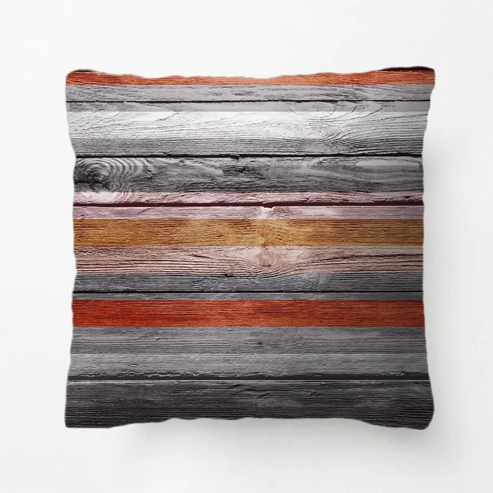 

Vintage Colors Stripes Wood Look Pillow Decorative Cushion Cover Pillow Case Customize Gift By Lvsure For Living Room Pillowcase