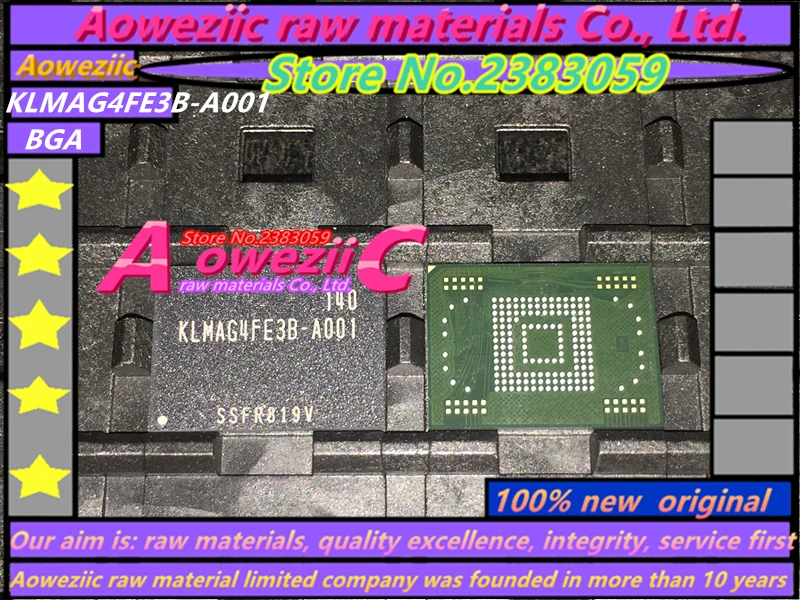 Aoweziic    100% new original   KLMAG4FE3B-A001 BGA  Memory chip    KLMAG4FE3B A001