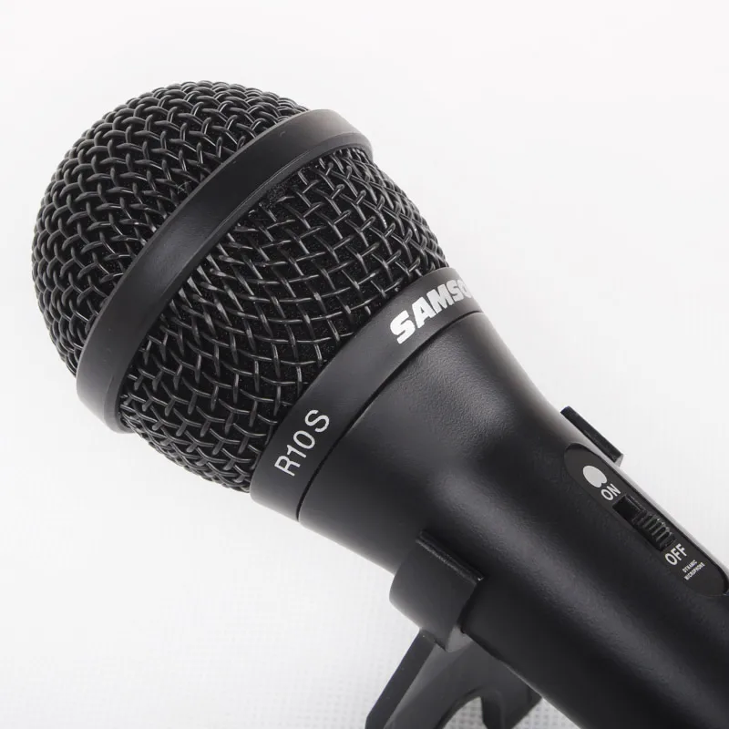 ميكروفون ديناميكي محمول باليد Samson R10S يستخدم للجيتار والغناء والميكروفون الصوتي كابل 3.5 متر