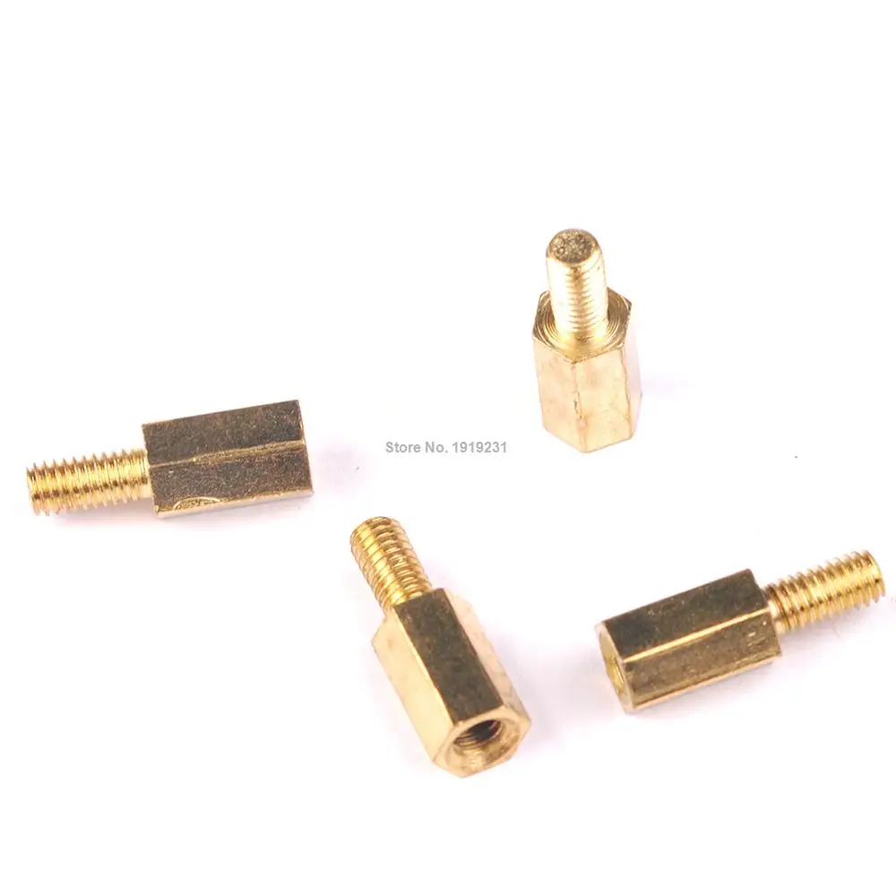 10PCS/LOT 8+6 Copper Pillars Height M3 (Thread 6 mm)