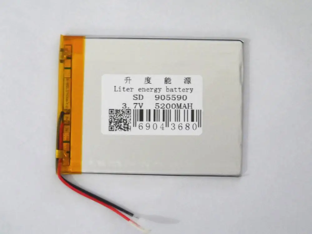 

Polymer manufacturers direct marketing 905590 3.7V 5200mAh large capacity mobile power supply lithium battery