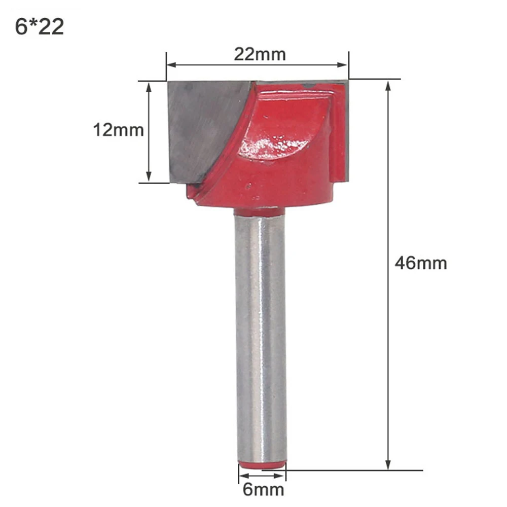 Brocas de molino de extremo de enrutador CNC de vástago de 6mm, broca de enrutador inferior de limpieza, herramienta de corte de molino de extremo