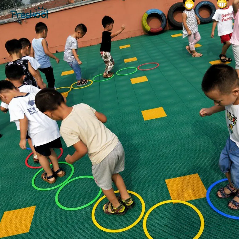 

Детская игрушка Preskool, кольцо для прыжков, учебные пособия для детского сада, спортивные игры на улице оборудование для тренировок по физической форме